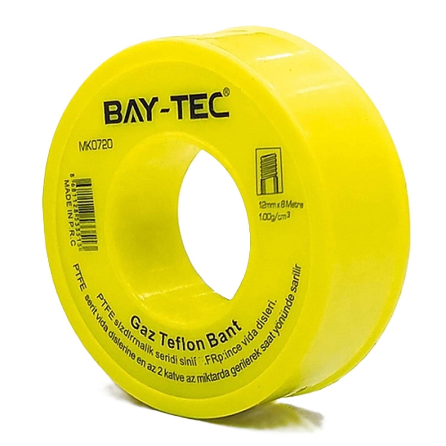 BAY-TEC GAZ TEFLON BANT 8MT*12MM